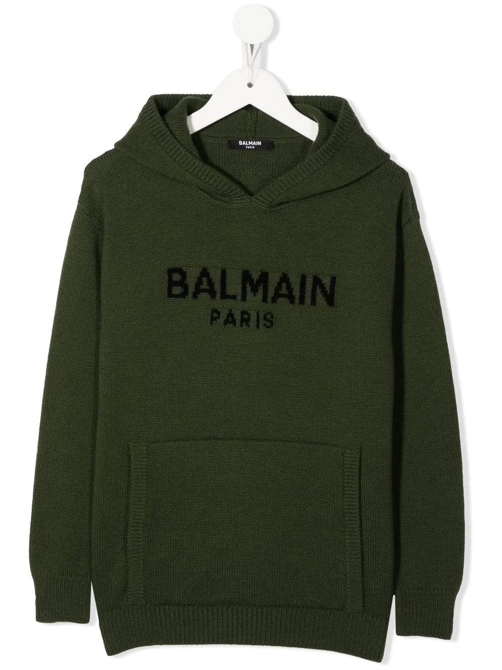 

Balmain Kids suéter de tejido con logo en el pecho - Verde
