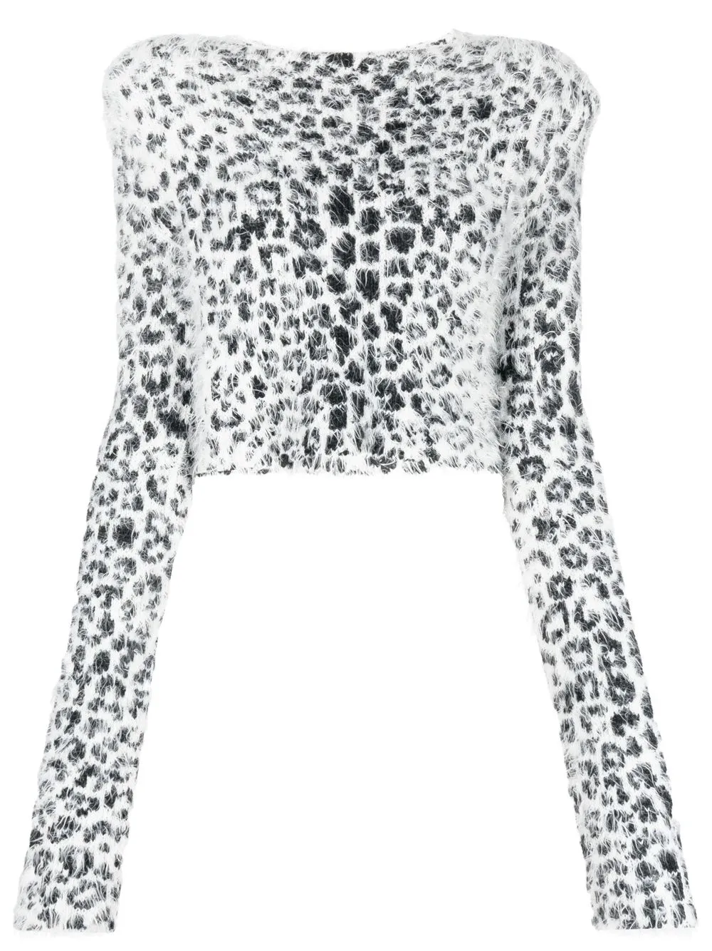 

Just Cavalli suéter de bouclé con estampado de leopardo - Blanco