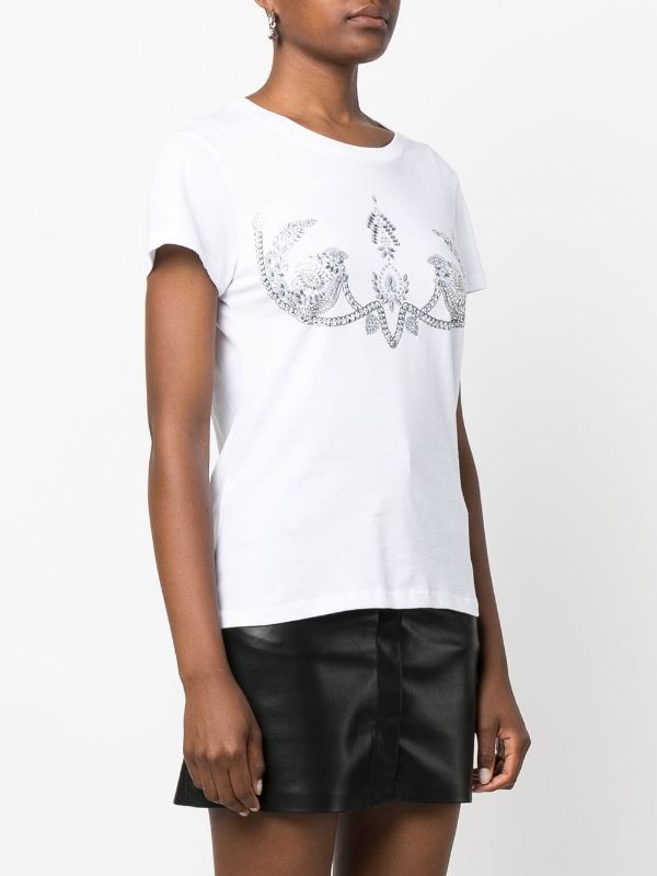 Just Cavalli logo-print Embellished T-shirt - Farfetch