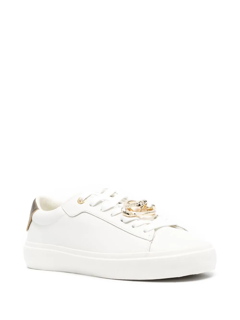 Just Cavalli logo-plaque low-top sneakers - Wit