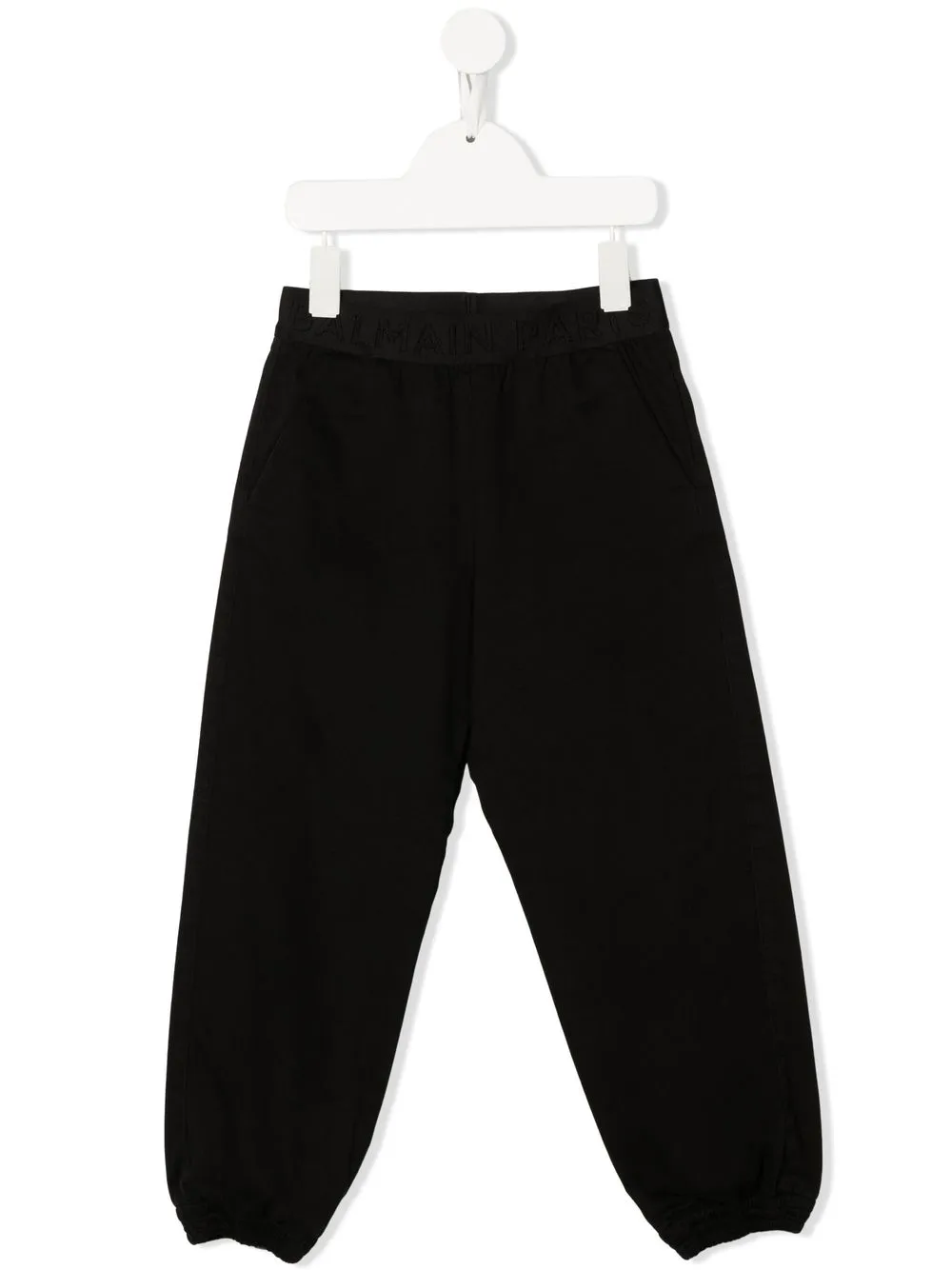 

Balmain Kids elastic-cuffs track pants - Black