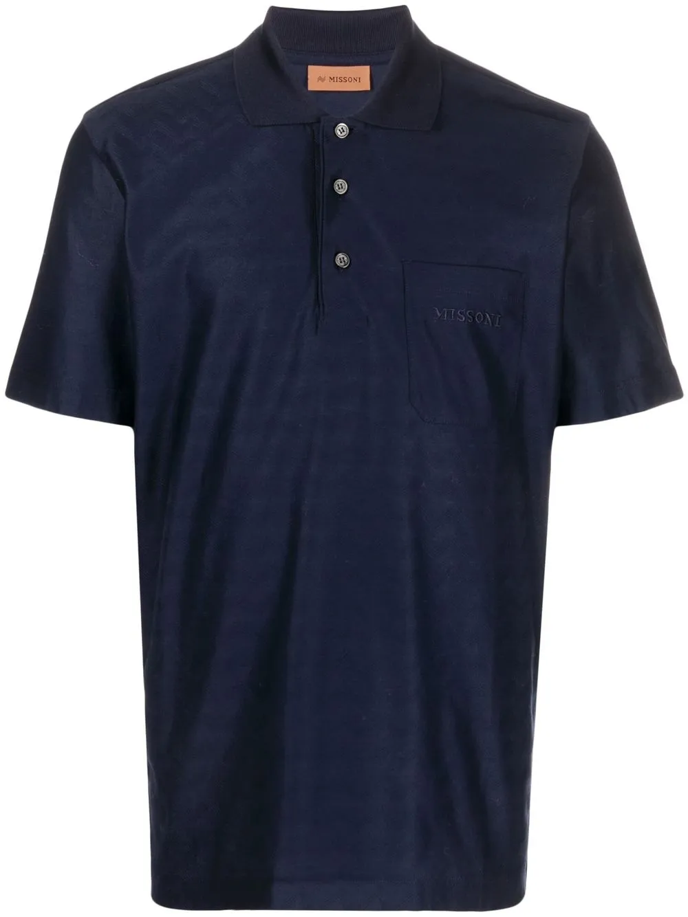 

Missoni playera tipo polo con logo bordado - Azul