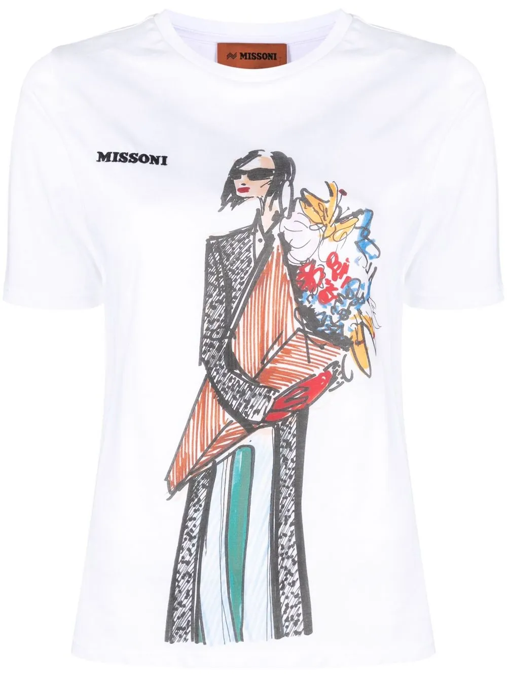 Missoni illustration-print T-shirt - Farfetch