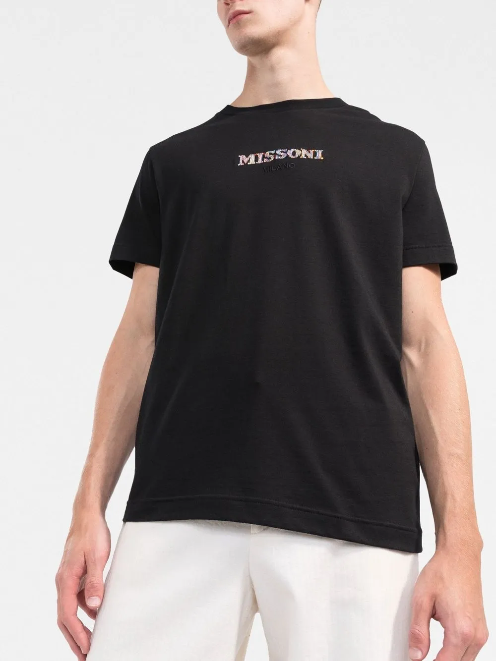 Tシャツ・カットソー MISSONI FW24 Black cotton t-shirt (US24WL06BK040U SM9GX) Tシャツ・カットソー MISSONI FW24 Black cotton t-shirt