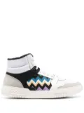 Missoni zigzag-pattern high-top sneakers - White