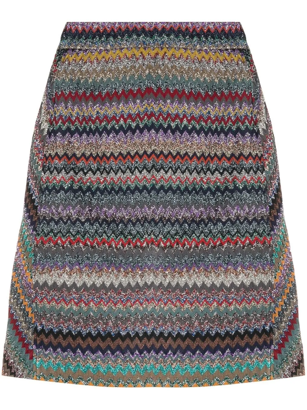 

Missoni falda ajustada con motivo en zigzag - Morado