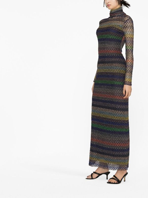 missoni long sleeve maxi dress