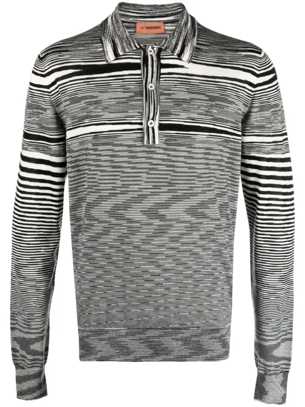 Mens missoni 2025 long sleeve polo