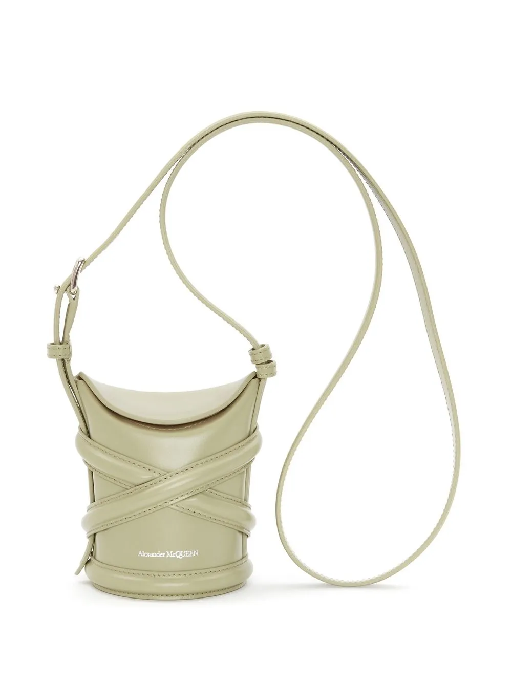 

Alexander McQueen bolsa The Curve micro - Neutro