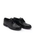 Moustache patent-leather oxford shoes - Black