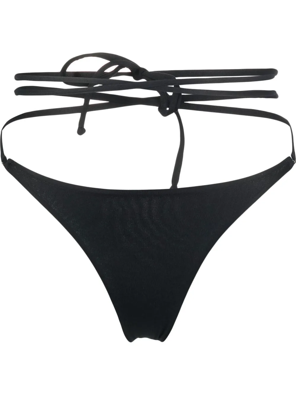 

Matinèe tie-around strap-detail bikini bottoms - Black