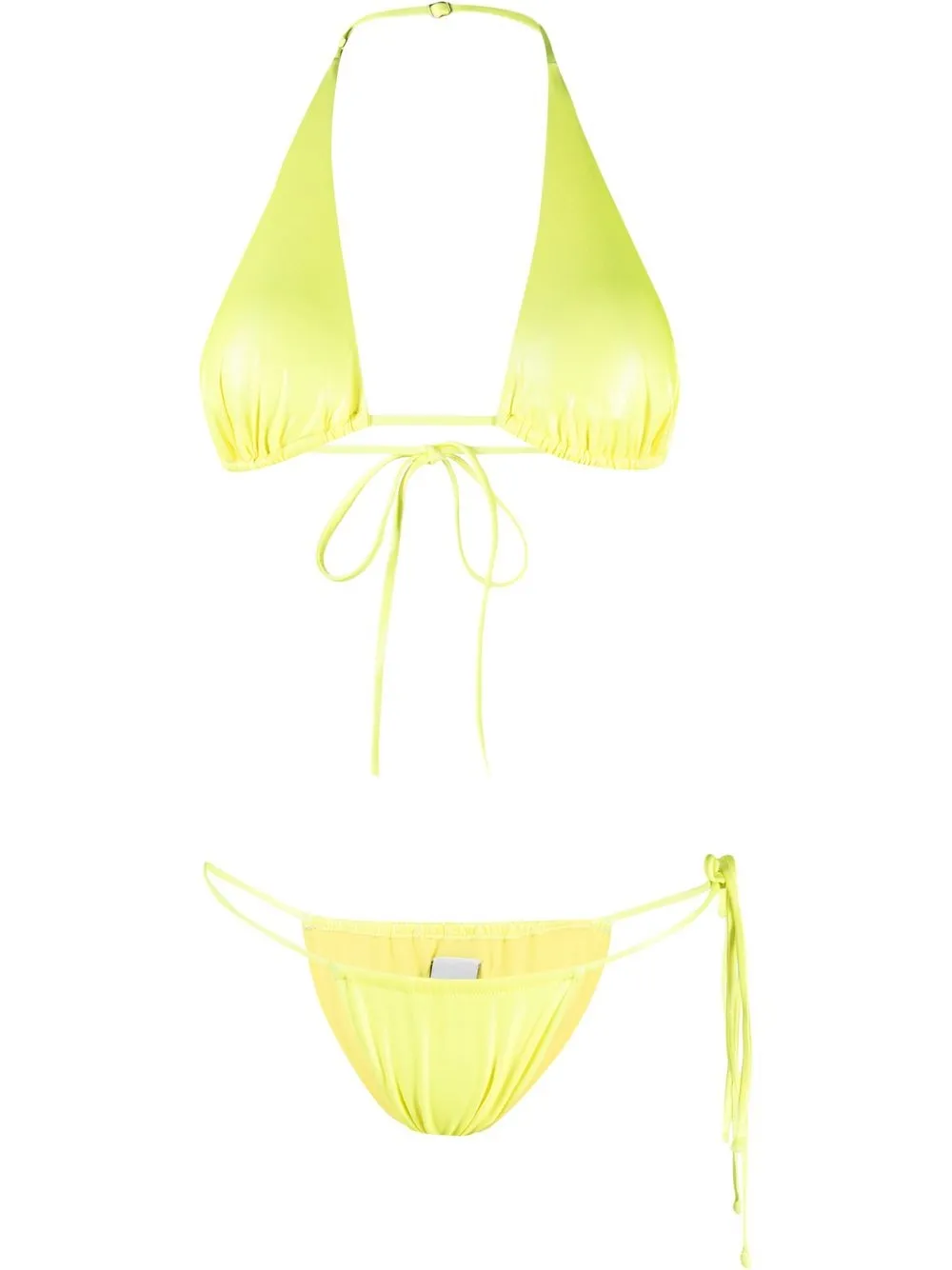 

Matinèe bikini con cuello halter - Amarillo