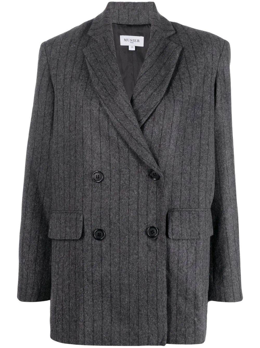 

Musier blazer Cleophee con doble botonadura - Gris