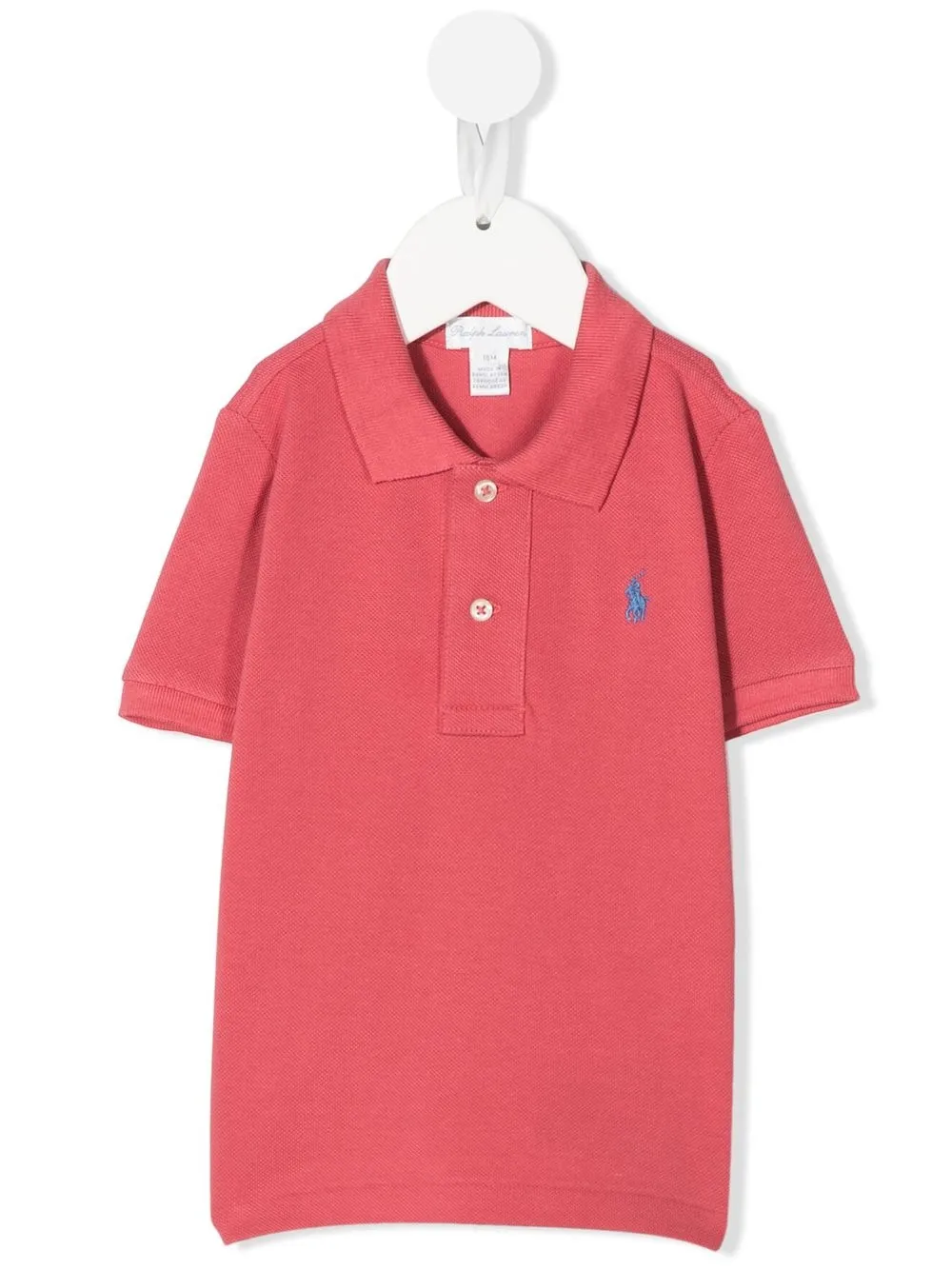 

Ralph Lauren Kids playera tipo polo con logo bordado - Rosado