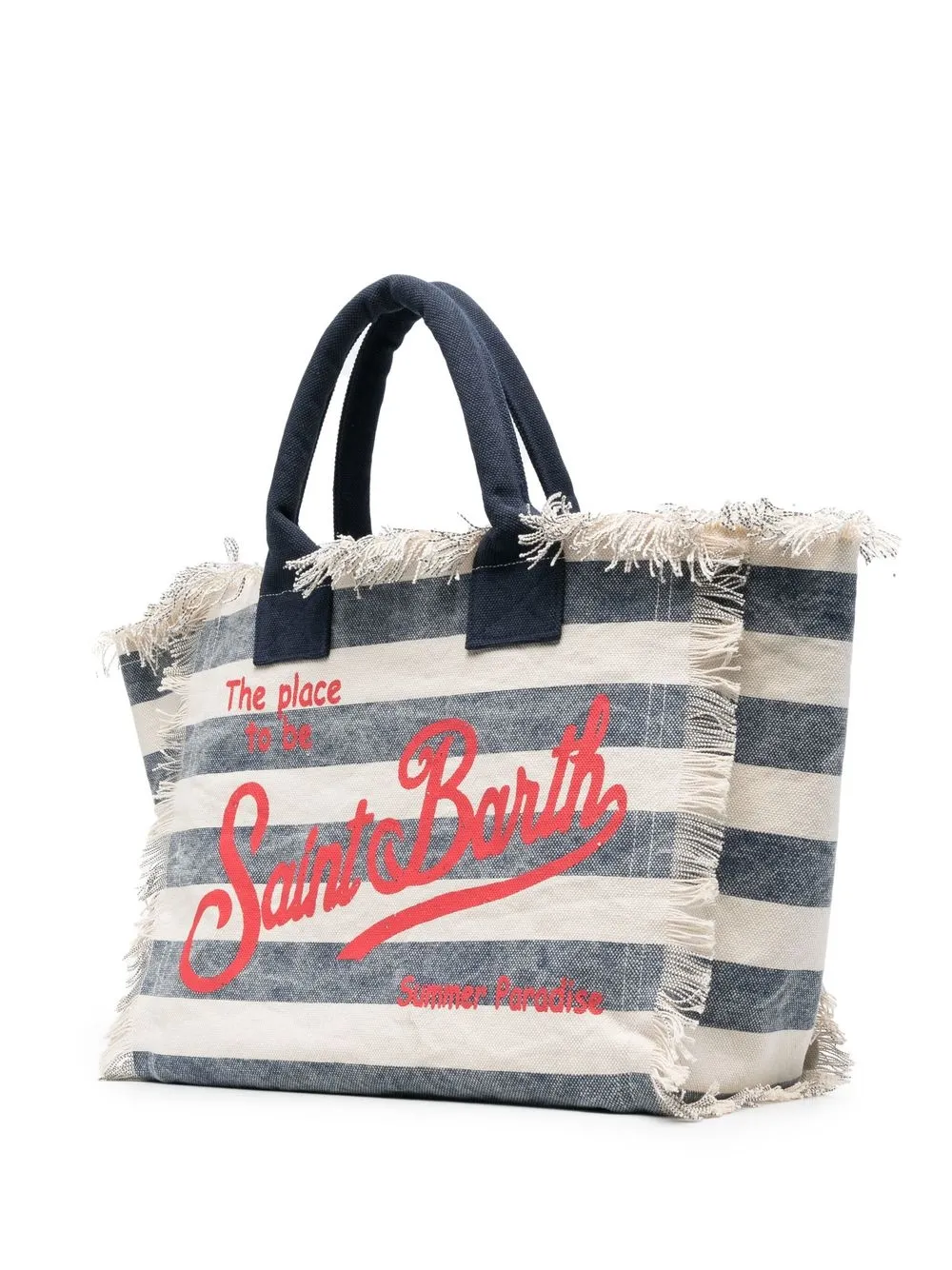 MC2 Saint Barth Shopper met logoprint Beige