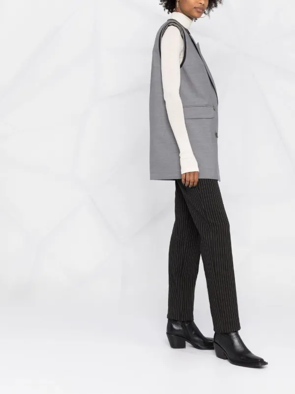 Alexander McQueen Peak Lapels double-breasted Vest | Grey