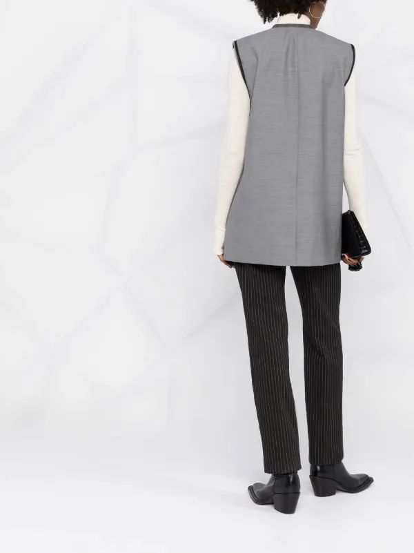 Alexander McQueen Peak Lapels double-breasted Vest | Grey