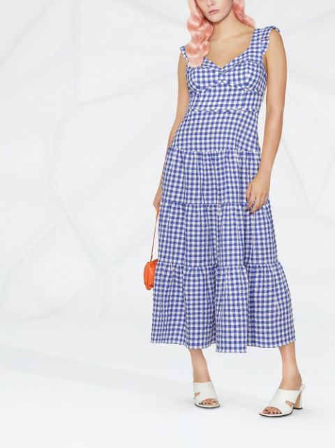 Kate Spade gingham-check Flared Dress - Farfetch