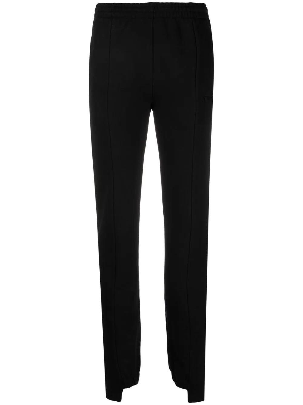 mid-rise slim-fit trousers