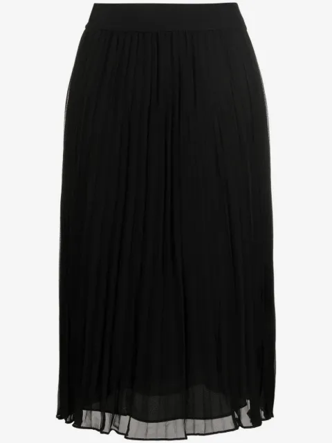 DKNY chiffon midi skirt