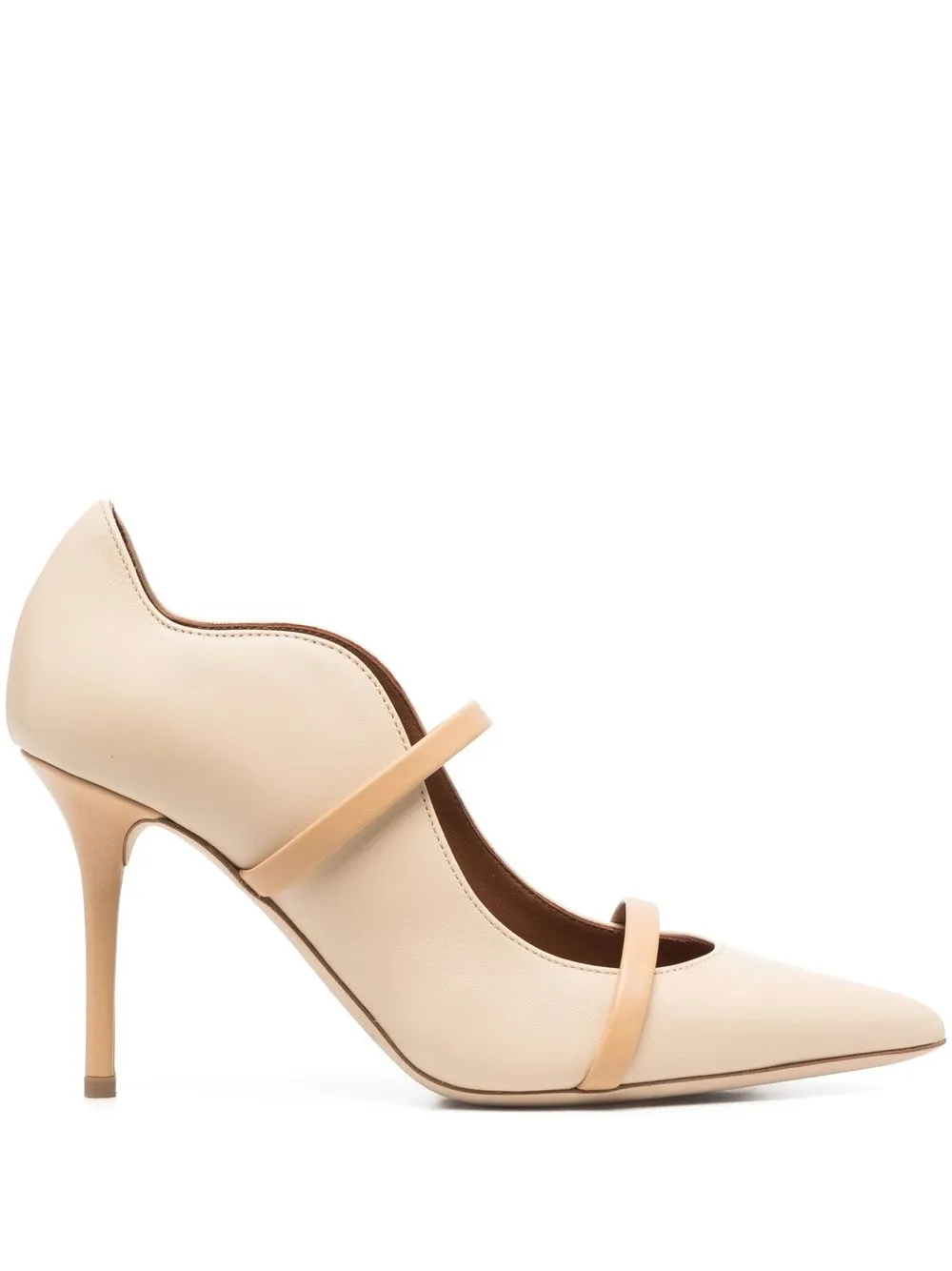 

Malone Souliers Maureen 85mm pointed-toe pumps - Neutrals