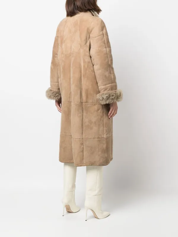 A.N.G.E.L.O. Vintage Cult 1990s shearling-lined single-breasted