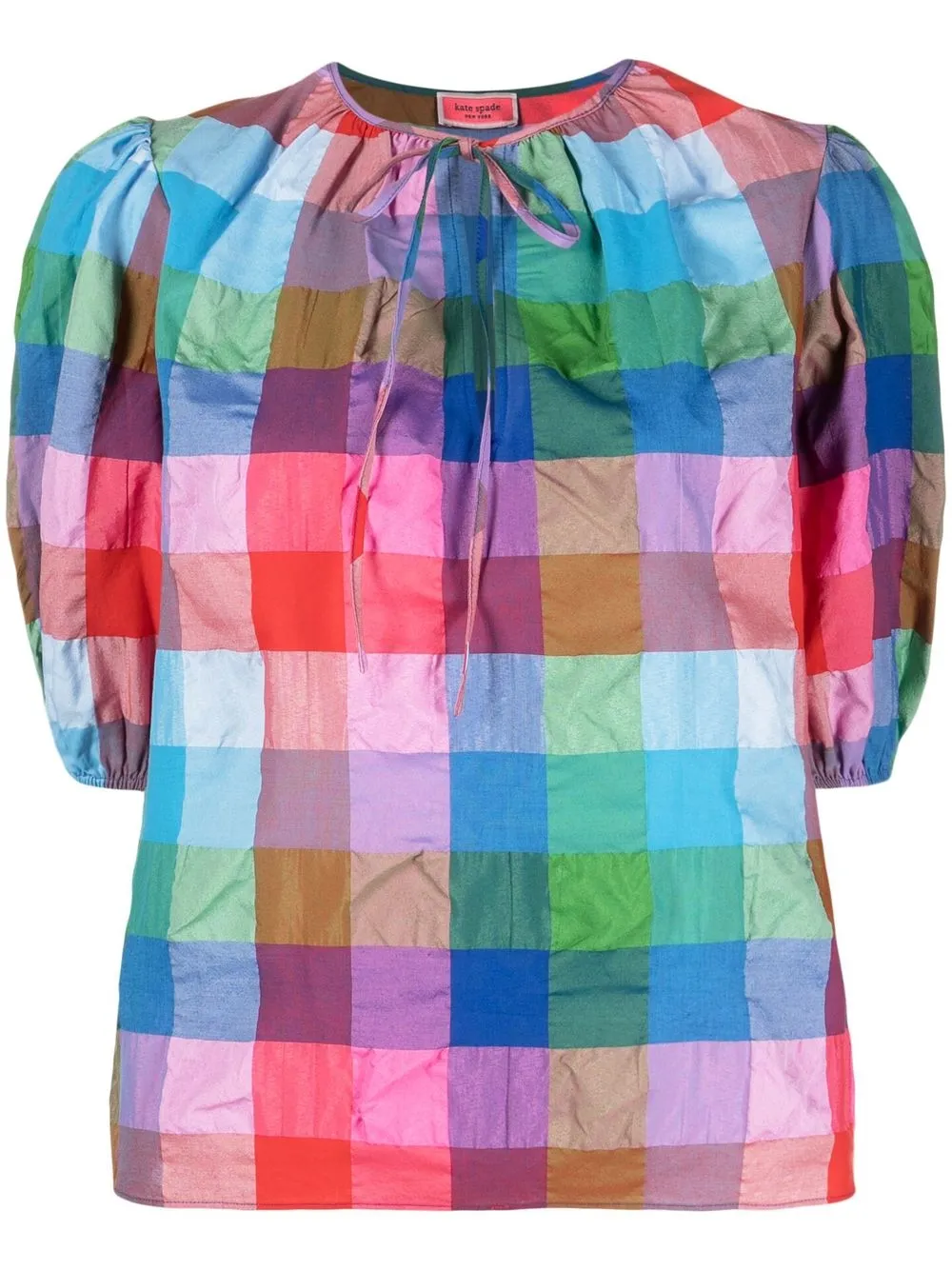 

Kate Spade blusa con moño en el cuello - Azul