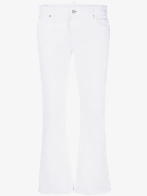 DSQUARED2 White Bull flared jeans