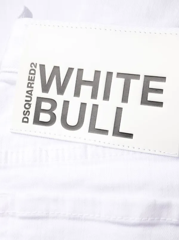 DSQUARED2 White Bull フレアジーンズ | ホワイト | FARFETCH JP