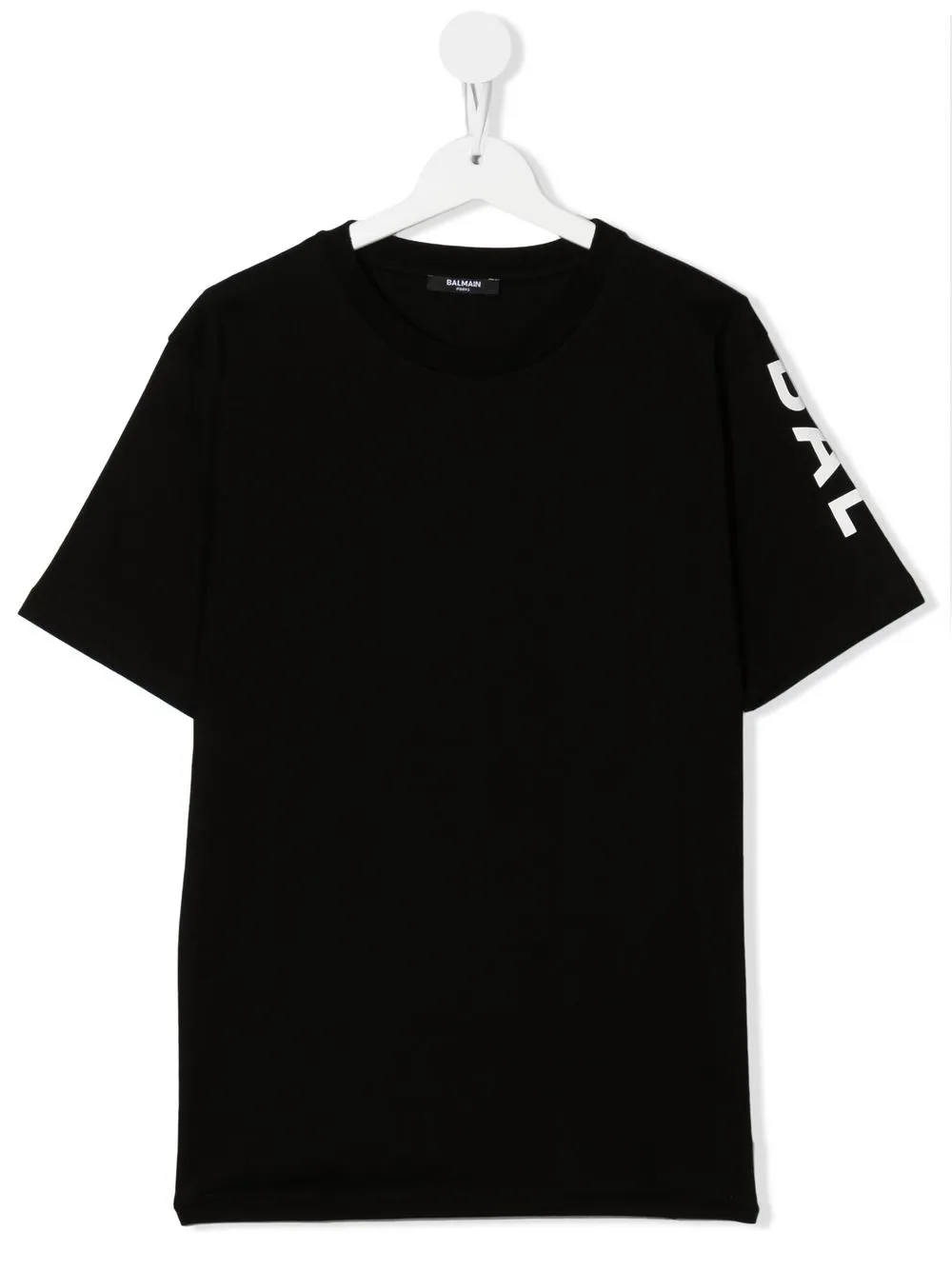 

Balmain Kids playera con logo estampado - Negro