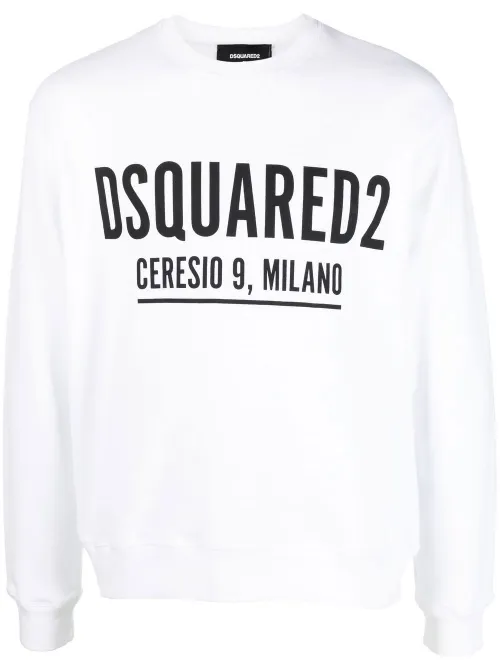 Sweat en coton à logo imprimé - DSQUARED2 - Modalova