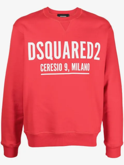 DSQUARED2 logo-print cotton sweatshirt