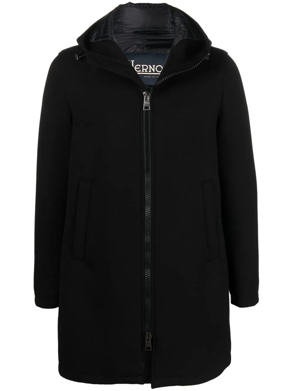 

Herno parka con botones - Negro