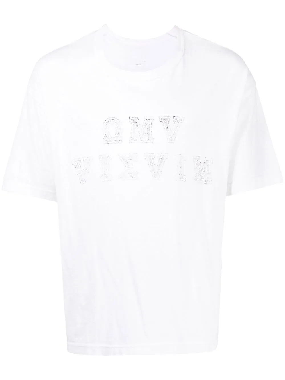 

visvim playera con eslogan estampado - Blanco