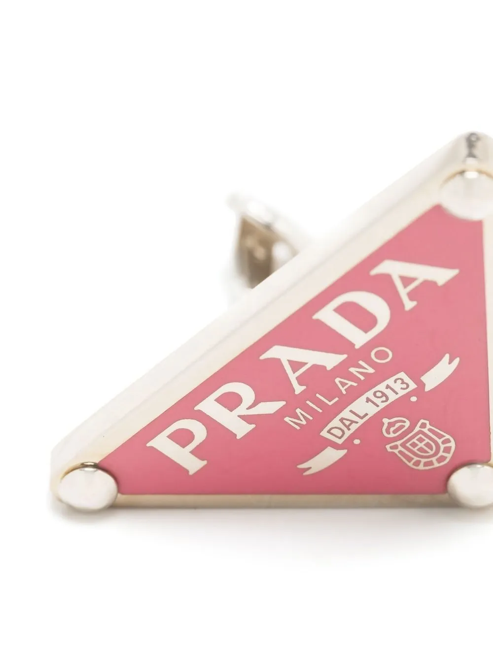 Prada プラダ シンボル シングルピアス | ピンク | FARFETCH JP