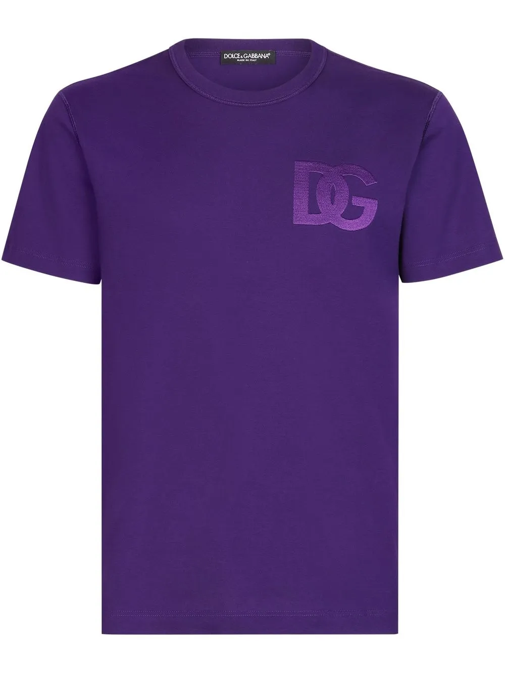 

Dolce & Gabbana playera con logo bordado DG - Morado