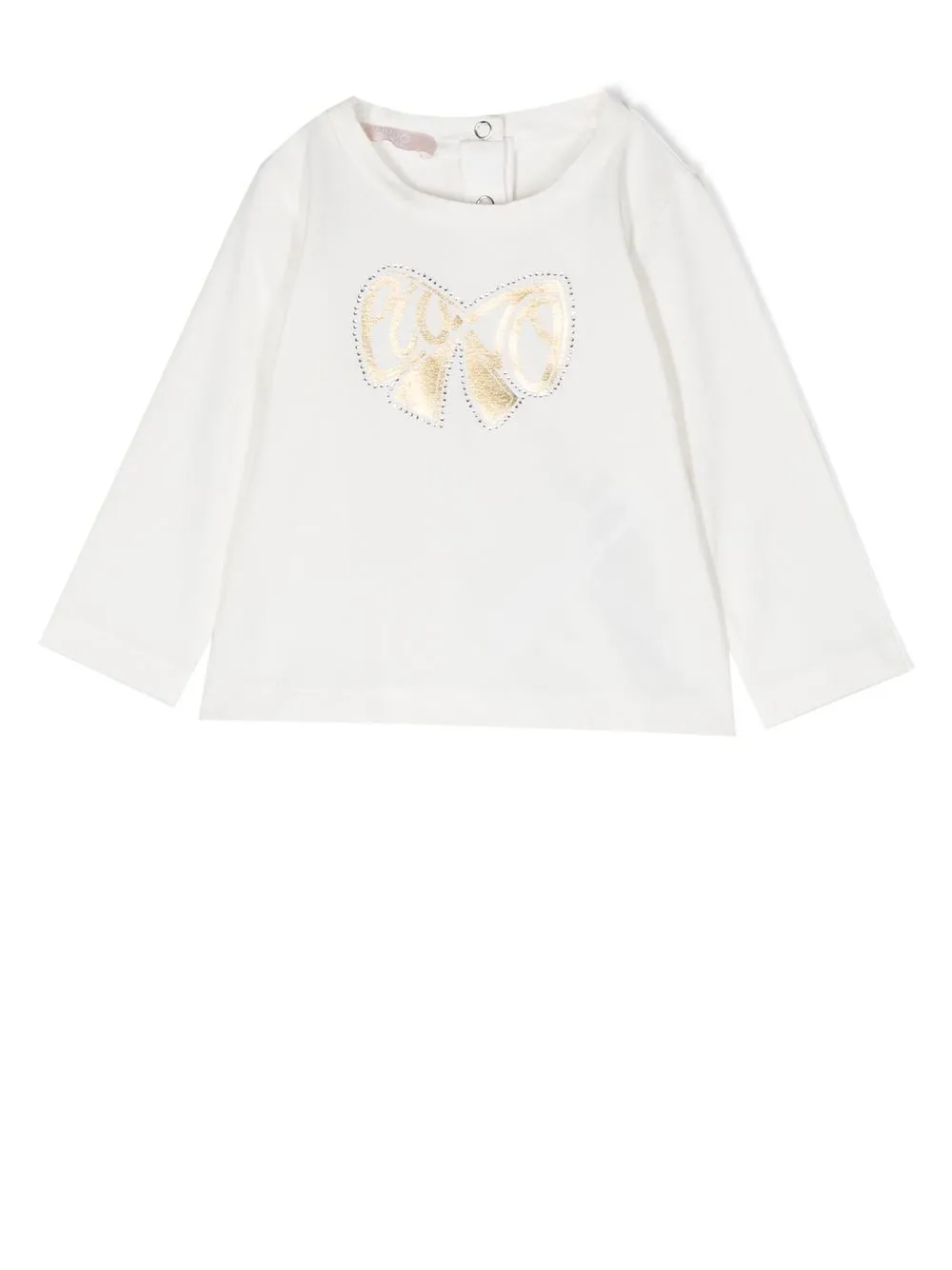 

LIU JO logo-print long-sleeved T-shirt - White