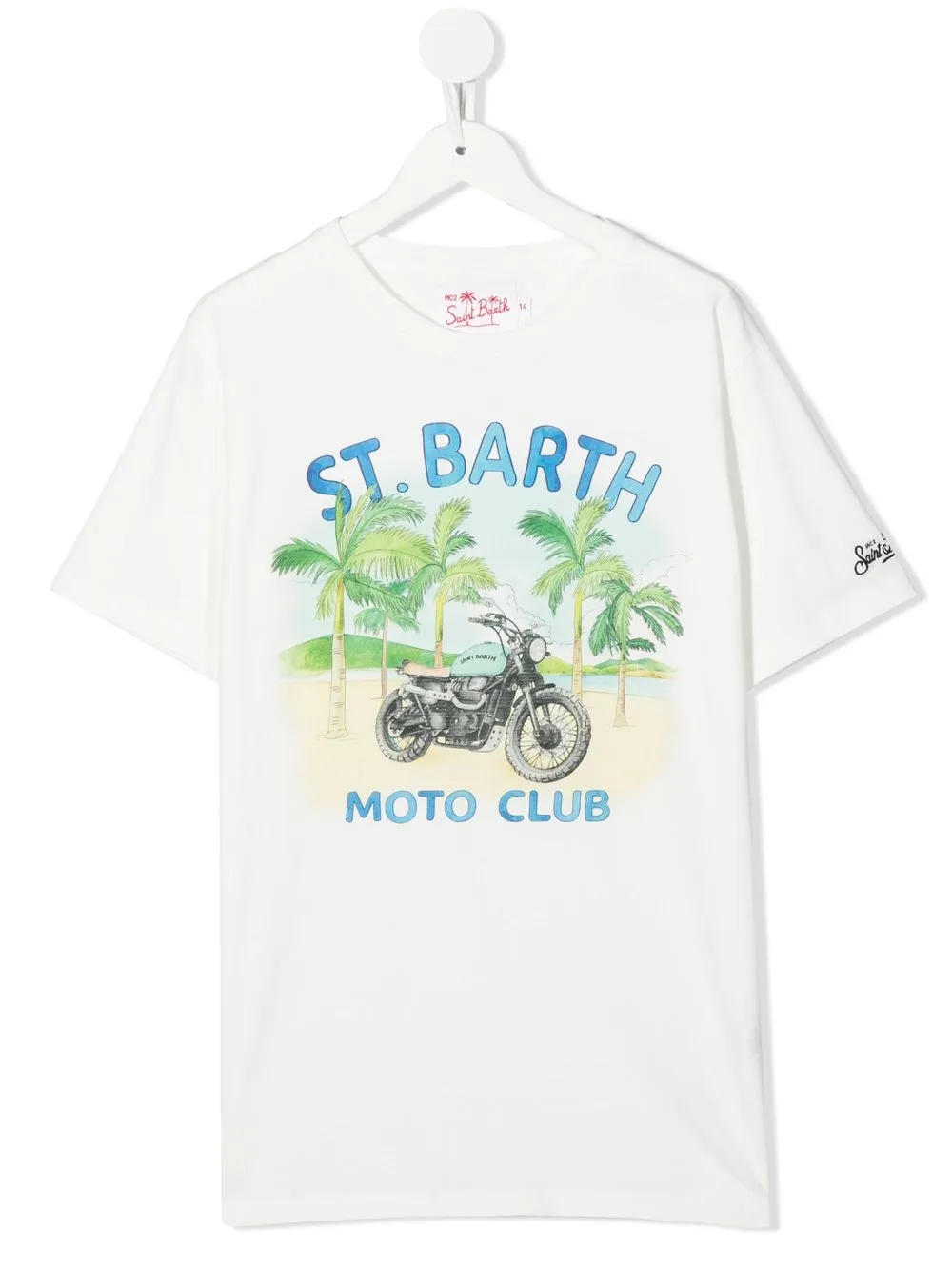 

MC2 Saint Barth Kids playera con estampado gráfico - Blanco