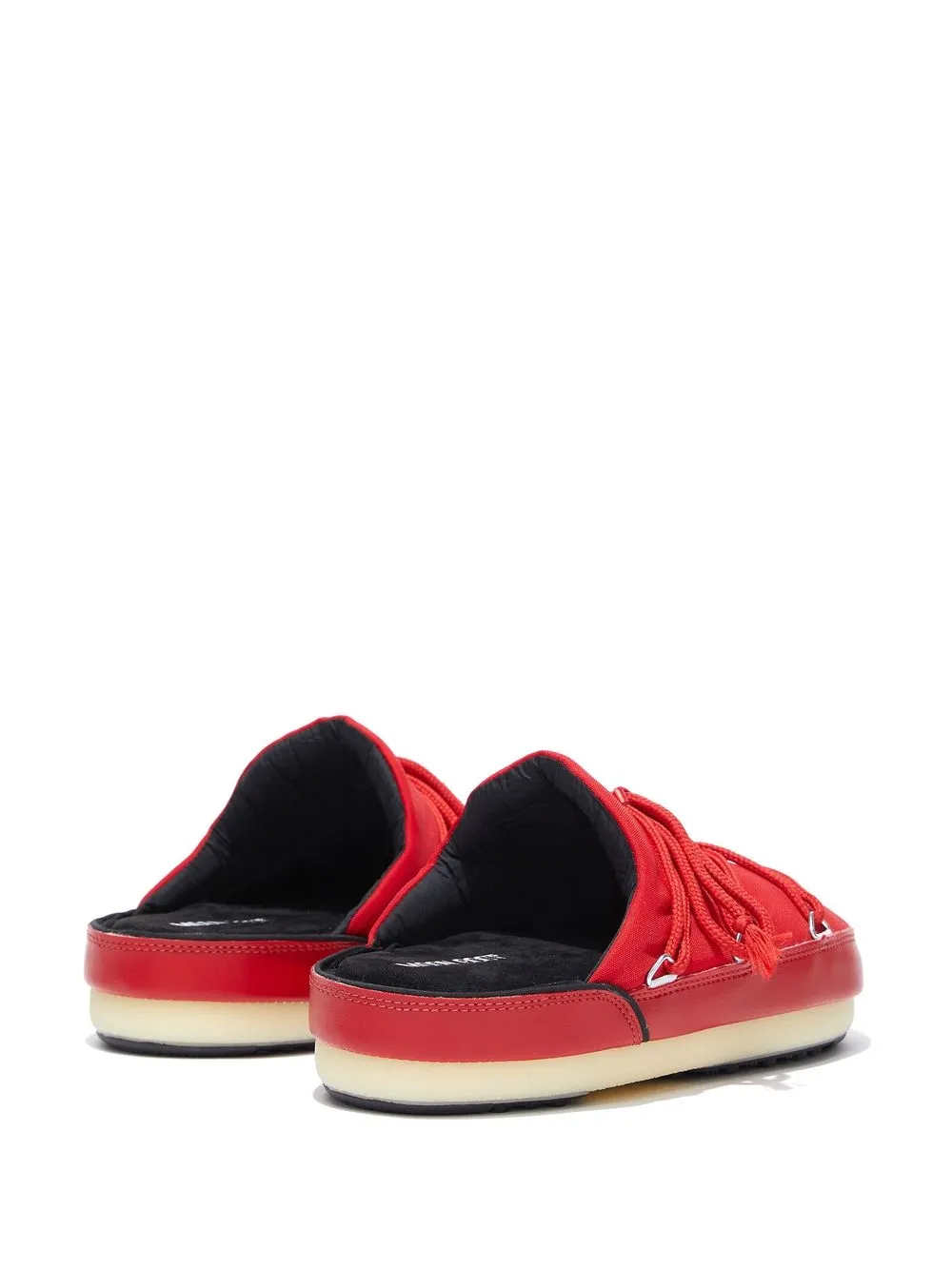 Moon Boot Red Icon Mule In Nylon