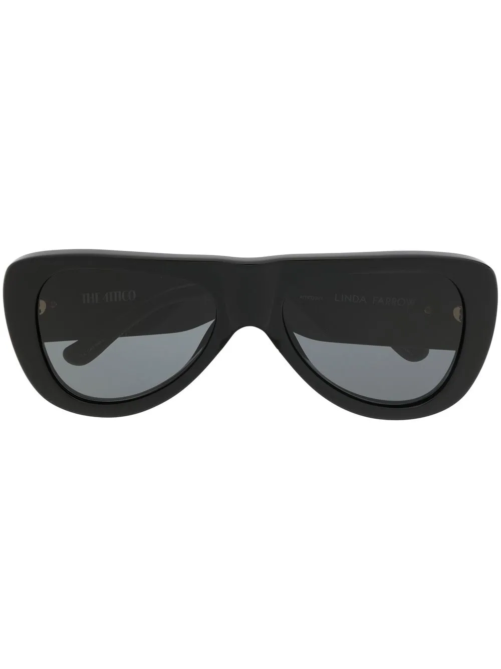 

The Attico Edie flat-top sunglasses - Black