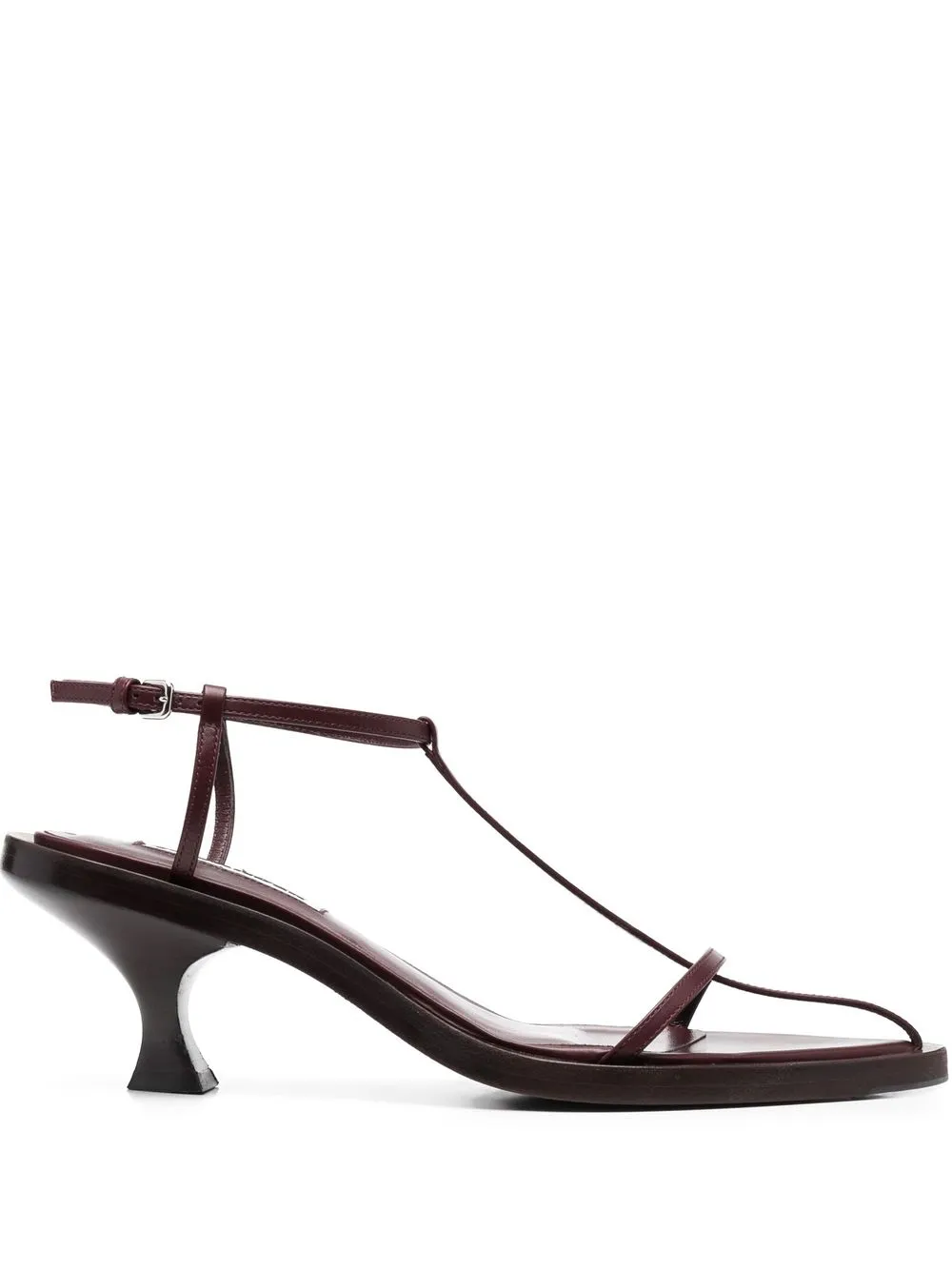 

Jil Sander sandalias con tira en T - Rojo