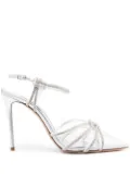 Casadei knot-detail 120mm sandals - Silver