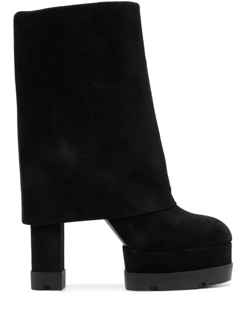 Casadei bottes en daim - Noir - Casadei - Modalova