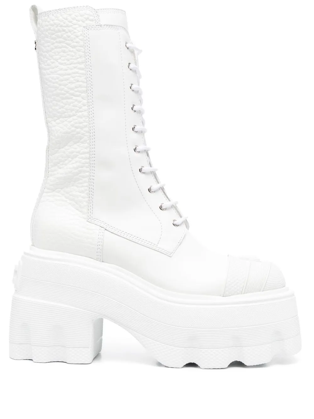 

Casadei botas militares C-Chain con tacón de 115mm - Blanco