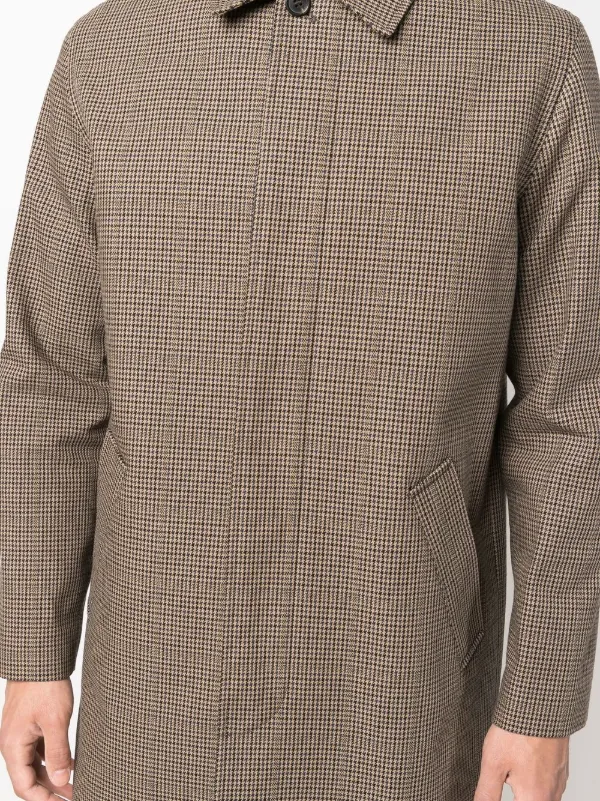 A.P.C. Emilien Houndstooth Coat - Farfetch