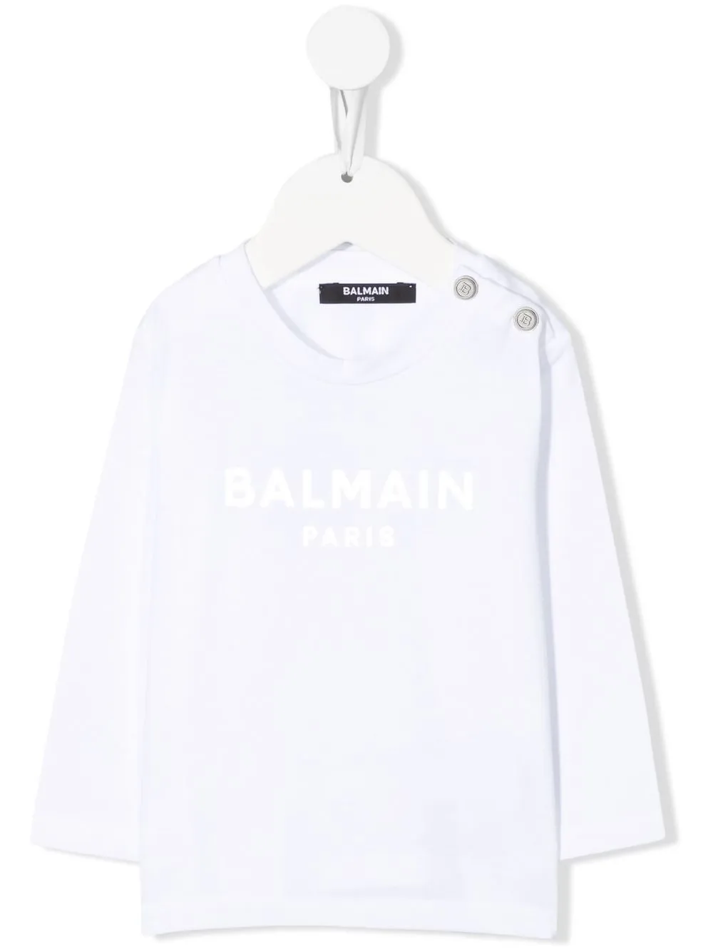 

Balmain Kids playera con logo - Blanco