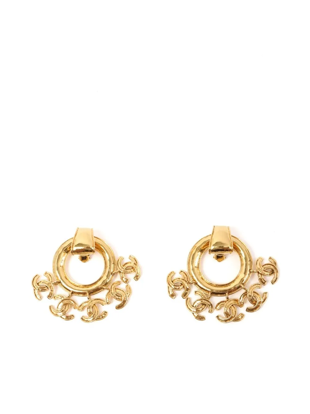 

Chanel Pre-Owned aretes de clip con logo 1994 - Dorado