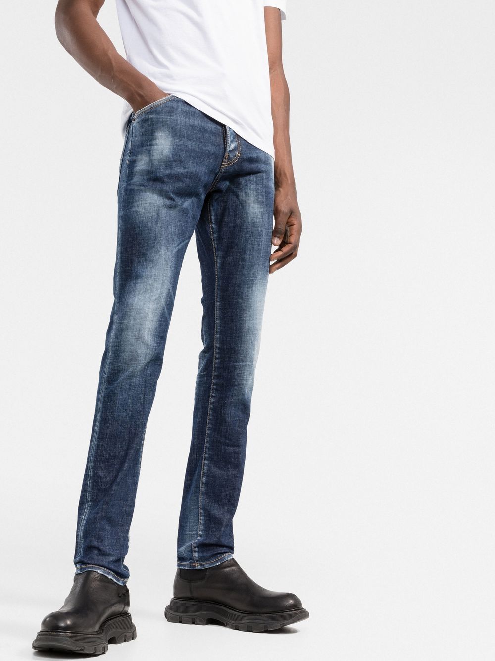 DSQUARED2 bleached slim-fit jeans Men