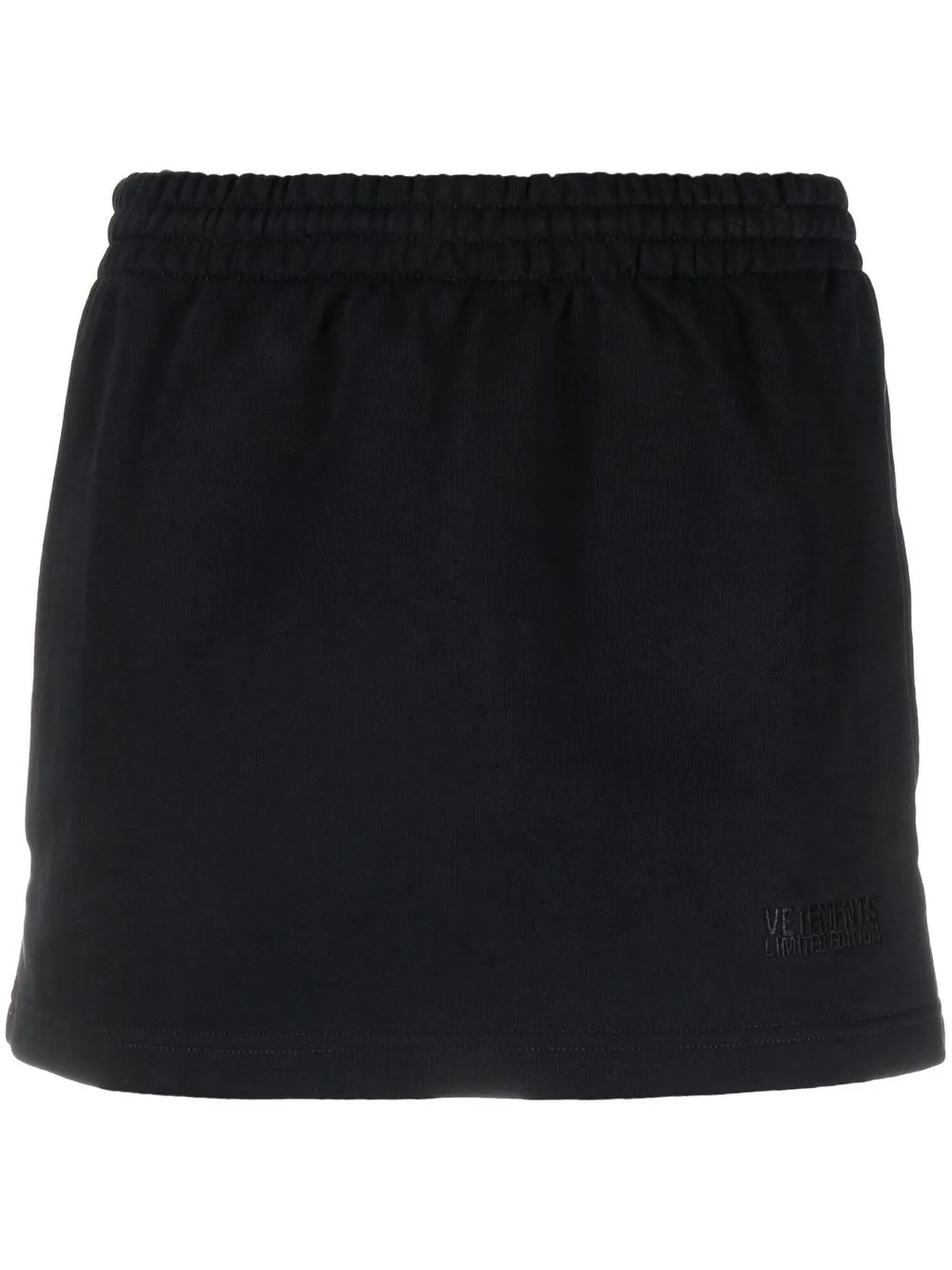 

VETEMENTS elasticated-waist jersey miniskirt - Black