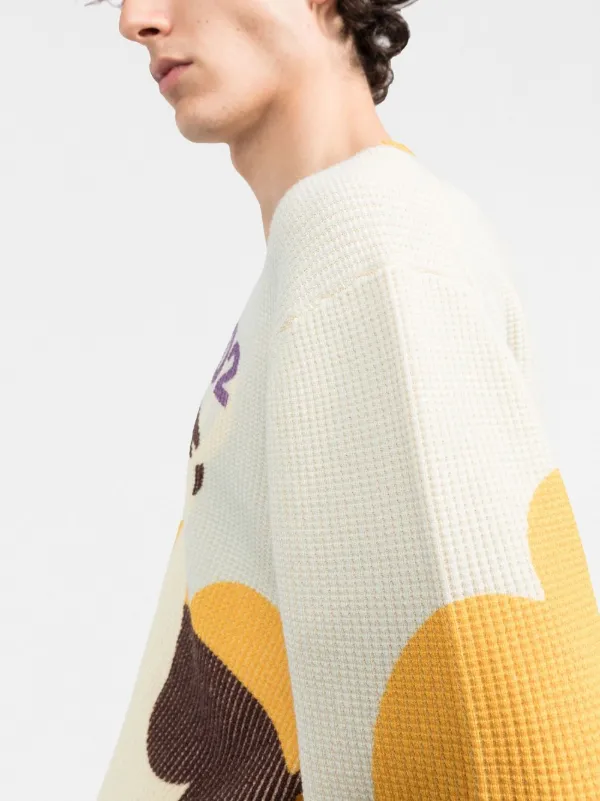 DSQUARED2 Llama Country Knitted Jumper | Yellow | FARFETCH